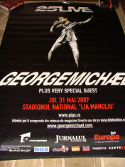 AFIS CONCERT TURNEUL MONDIAL : GEORGE MICHAEL - 25 LIVE - 2 metri / 1,20 metri foto