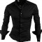 Camasa Slim Fit (Negru sau Alb) - Camasa neagra - Camasa alba