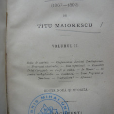 Titu Maiorescu - Critice - Vol. II - 1892
