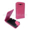 Toc piele roz flip HTC G8 husa leather red + folie ecran case cover pink expediere gratuita