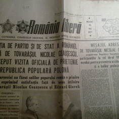 ziarul romania libera 18 mai 1977 (vizita lui ceausescu in r.p. polona )