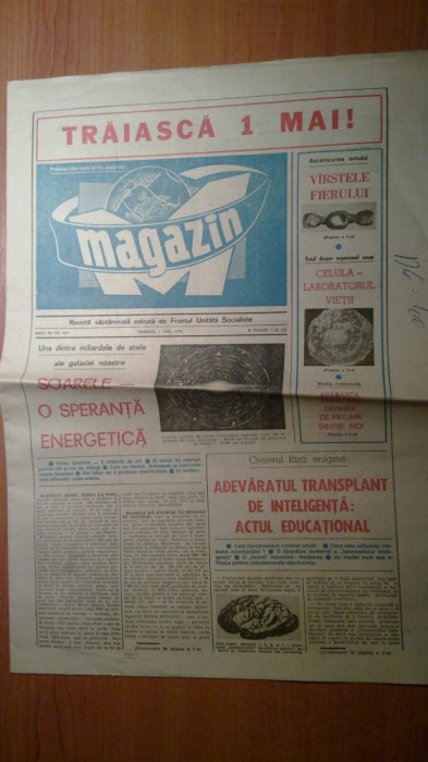 ziarul magazin 1 mai 1976 (sarbatoarea muncii )