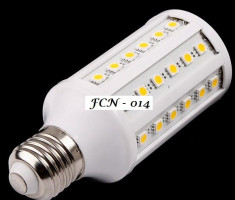 Bec cu led 9W, E27, 60 leduri, 220-230v, 720Lumeni, 360 grade foto