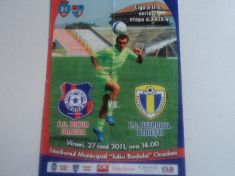 Program meci fotbal FC BIHOR Oradea - PETROLUL Ploiesti 27.05.2011 foto