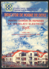 INDICATOR DE NORME DE DEVIZ Pentru lucrari de reparatii electrice(RpE) foto