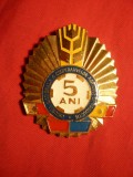 Insigna -5 Ani Uniunea Nationala a CAP-urilor -Romania, Romania de la 1950