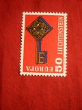 Serie- Europa CEPT 1968 Liechtenstein , 1 val.