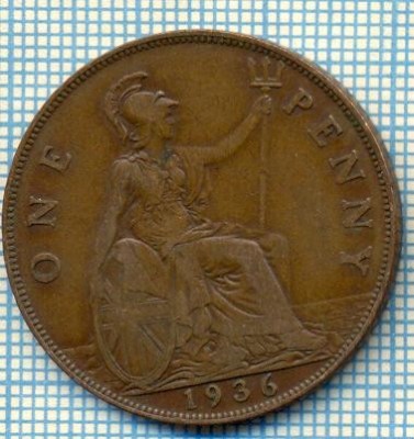 566 MONEDA VECHE- MAREA BRITANIE - ONE PENNY -anul 1936 -starea care se vede foto