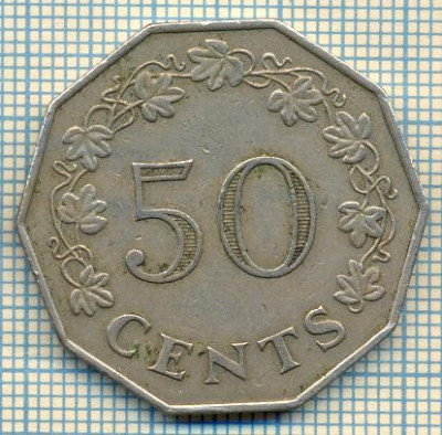 605 MONEDA - MALTA - 50 CENTS -anul 1972 -starea care se vede foto