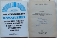 Cernovodeanu, Basarabia ; Drama unei provincii , 1806 - 1920 , 1993 , autograf foto