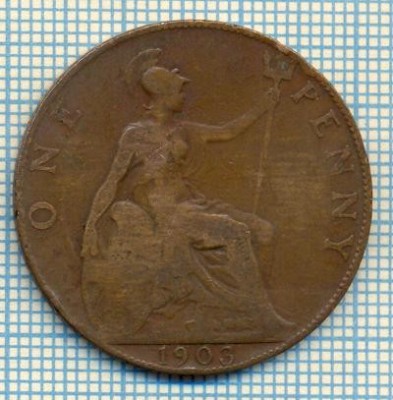 570 MONEDA VECHE- MAREA BRITANIE - ONE PENNY -anul 1903 -starea care se vede foto