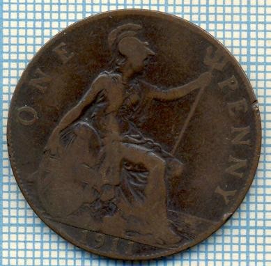586 MONEDA VECHE- MAREA BRITANIE - ONE PENNY -anul 1911 -starea care se vede foto