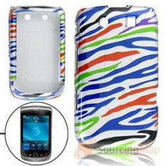 husa silicon rigid slide zebra stripes Blackberry 9800 torch foto