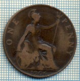 595 MONEDA VECHE- MAREA BRITANIE - ONE PENNY -anul 1906 -starea care se vede