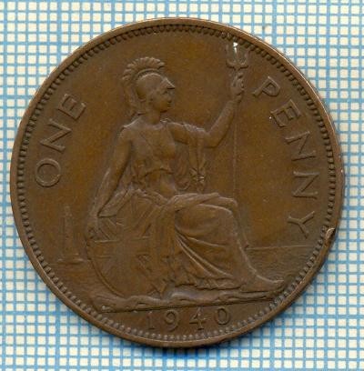 561 MONEDA VECHE- MAREA BRITANIE - ONE PENNY -anul 1940 -starea care se vede
