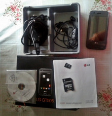 VAN TELEFON LG GT505, CONDITIE F.BUNA, SH, CU ACCESORII, PRET 300 RON NEGOCIABIL foto