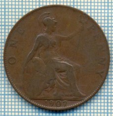 568 MONEDA VECHE- MAREA BRITANIE - ONE PENNY -anul 1907 -starea care se vede