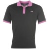 Lee Cooper C Cont Bold Polo, L, M, S, Negru, Maneca scurta