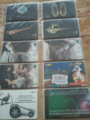 Lot 20 cartele telefonice Emiratele Arabe Unite 4 + folie de plastic + taxele postale = 30 roni foto