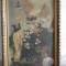 Nimfe - scena romantica, tablou vechi , pictura pe panza