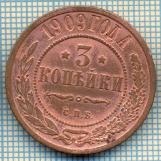 616 MONEDA VECHE - RUSIA - 3 KOPEKS -anul 1909 -starea care se vede