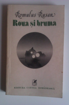 ROUA SI BRUMA DE ROMULUS RUSAN,EDITURA CARTEA ROMANEASCA 1982,245PAG,STARE FOARTE BUNA foto