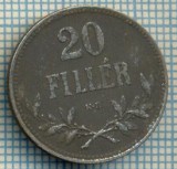 740 MONEDA VECHE -UNGARIA - 20 FILLER -anul 1916 -starea care se vede