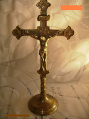 crucifix superb bronz an 1950 foto