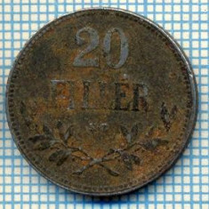 750 MONEDA VECHE -UNGARIA - 20 FILLER -anul 1917 -starea care se vede