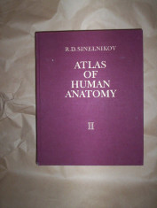 Atlas of human anatomy(atlas de anatomie umana/volumul 2)-Sinelnikov foto