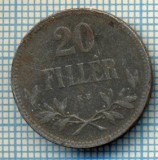 749 MONEDA VECHE -UNGARIA - 20 FILLER -anul 1917 -starea care se vede