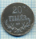 738 MONEDA VECHE -UNGARIA - 20 FILLER -anul 1916 -starea care se vede