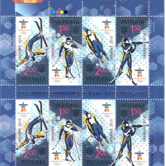 UCRAINA 2010 J.O. de iarna Vancouver, serie neuzata, MNH