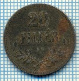 751 MONEDA VECHE -UNGARIA - 20 FILLER -anul 1917 -starea care se vede