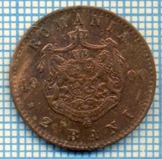 720 MONEDA VECHE - ROMANIA - 2 BANI -anul 1900 -eroare batere,uzura matrita, cap spart R de la Rege-starea care se vede