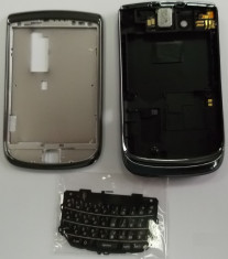 Carcasa Blackberry Torch 9800 - negru foto