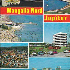 Mangalia Nord Jupiter, carte postala, circulata 1974