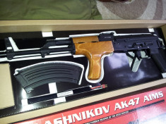 Pusca airsoft AK 47 AIMS Kalashnikov tip Cugir romanesc + kit airsoft foto