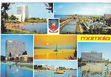 Mamaia, carte postala, circulata 1982