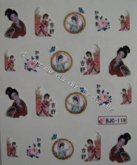 Tatuaj transfer pe baza de apa sticker pentru decorare unghii BJC 119 foto