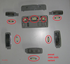 LED-uri interior Passat Golf IV (pachet complet de interior) foto