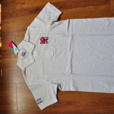 Tricou Polo Adidas Sports Alb White Olimpiada Londra (London 2012) SnrC31 NOU marime S (produs ORIGINAL)
