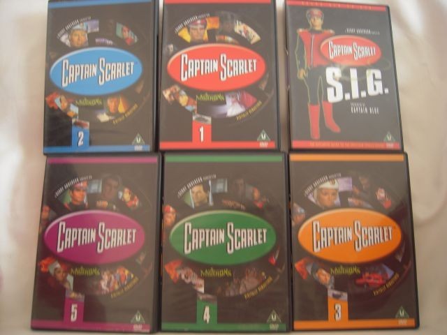 DVD set 6 DVD - Captain Scarlet, originale