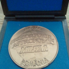 Medalie Observatorul Astronomic Militar Romania 113 grame + cutia de prezentare gratuita + taxele postale gratis = 100 grame