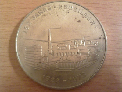 Medalie Germania - 150 Jahre - Neusilber 1823-1973 foto