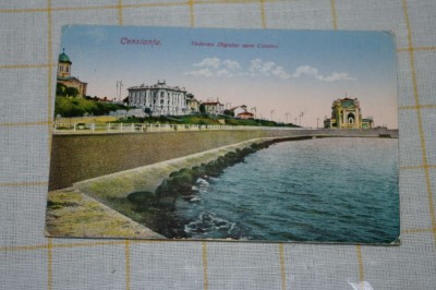Constanta - Vederea Digului spre Casino - 1926 foto