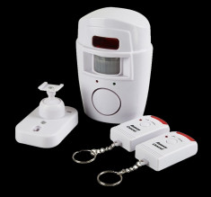 Alarma cu senzor de miscare sistem de alarma pentru casa , garaj , mansarda , boxa echipata cu doua telecomenzi detector de miscare alarme calitate ++ foto