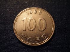 100 WON 1989 COREEA DE SUD foto