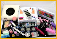 Set gel uv IBD geluri colorate aspirator praf unghii 12 culori acrilice pictura unghii degete practica banda decor buffer pila unghii 500 tipsuri etc foto