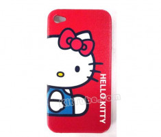 husa protectie Hello Kitty iphone 4 4S expediere gratuita + folie protectie ecran foto